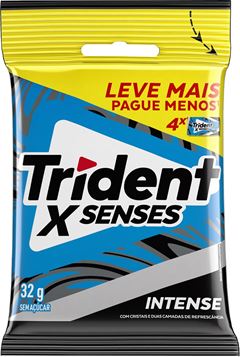 Chicle Trident Xfresh Intenso Pacote 32g 4x1