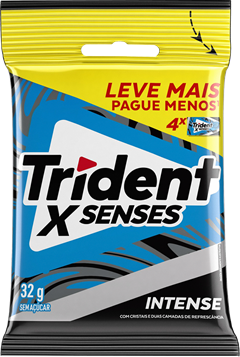 Chicle Trident Xfresh Intenso Pacote 32g 4x1