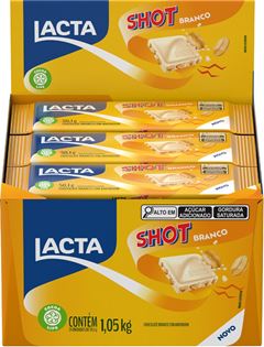 Chocolate Lacta Shot Branco Tablete 50,1g