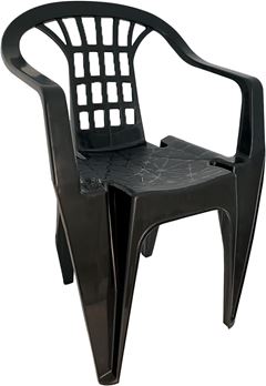Cadeira Plastica Antares Boa Vista Preta