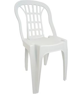 Cadeira Plastica Bistro Antares Serro Branca