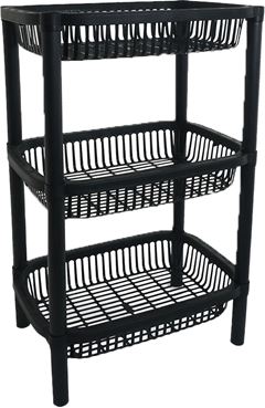 Fruteira Plastica Antares 3 Cestos