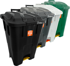 Lixeira Plastica Antares Com Pedal Sortida 60l