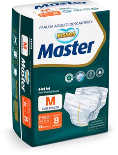 Fralda Geriatrica Kisses Master M 8un