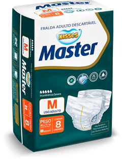 Fralda Geriatrica Kisses Master M 8un