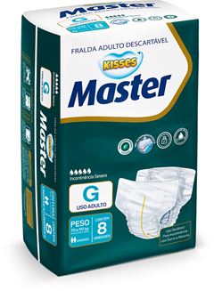 Fralda Geriatrica Kisses Master G 8un