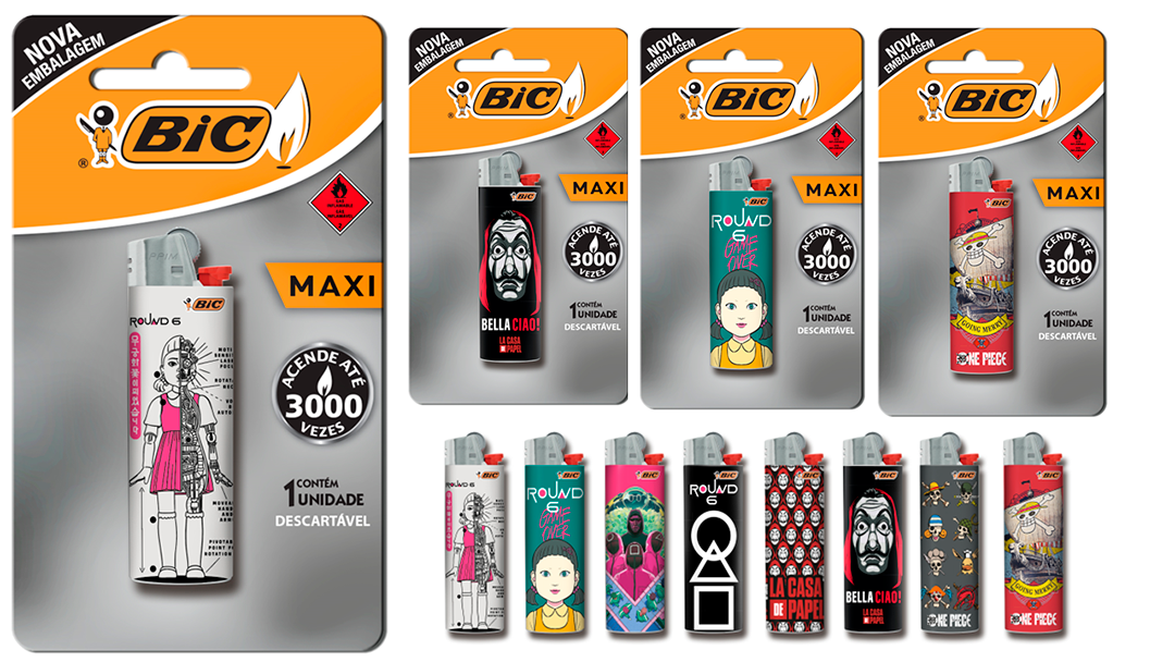 Isqueiro Bic Maxi Netflix