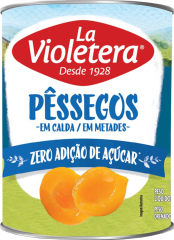 Doce De Pessego La Violetera Metade Zero Acucar 485g