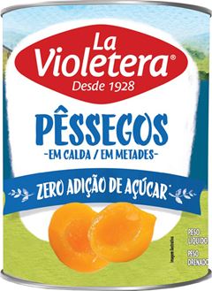 Doce De Pessego La Violetera Metade Zero Acucar 485g