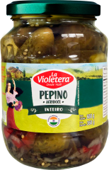 Pepino La Violetera Agridoce Fatiado 360g