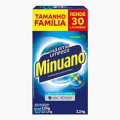 Sabao Em Po Minuano Maxima Limpeza Azul Caixa 2,2kg