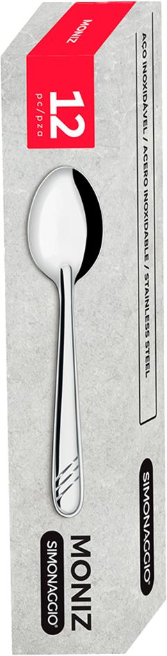 Colher Mesa Inox Simonaggio Moniz 12pcs