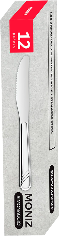 Faca Mesa Inox Simonaggio Moniz 12pcs