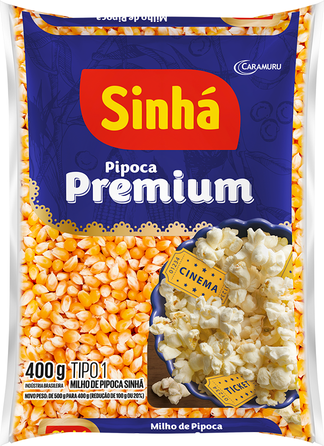 Milho De Pipoca Sinha Premium 400g