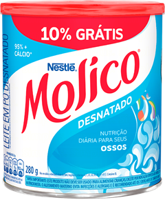 Leite Em Po Molico Desnatado 280g 10% Gratis