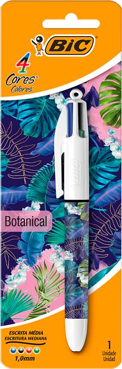 Caneta Bic Esferografica 4 Cores 1un Botanical