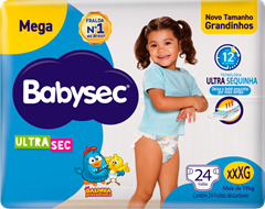Fralda Babysec Ultrasec Mega Xxxg 24un