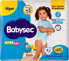 Fralda Babysec Ultrasec Hiper Xxxg 42un