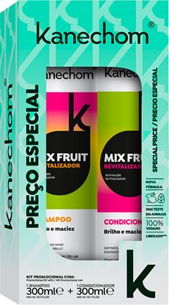 Kit Kanechom Mix Fruit Shampoo 300ml + Condicionador 300ml