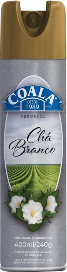 Odorizante De Ambientes Coala Cha Branco 400ml