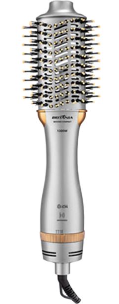 Escova Secadora Britania Prata/Dourado 1300w Bivolt