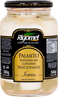 Palmito Pupunha Rigomel Inteiro 300g