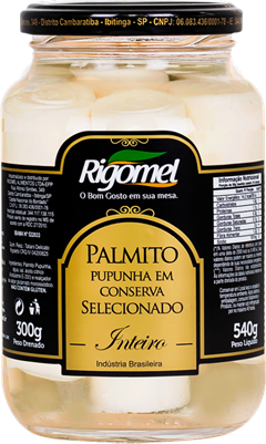 Palmito Pupunha Rigomel Inteiro 300g