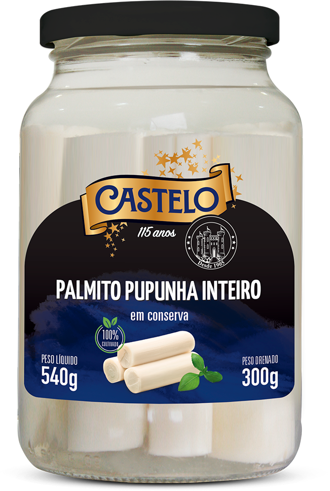 Palmito Pupunha Castelo Inteiro 300g