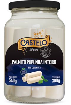 Palmito Pupunha Castelo Inteiro 300g
