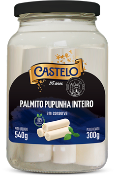 Palmito Pupunha Castelo Inteiro 300g