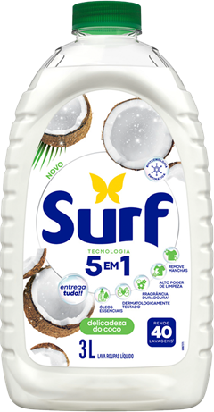 Sabao Liquido Surf Cuidado Do Coco 3l