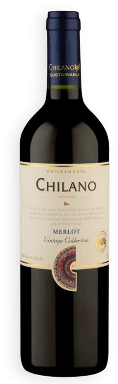 Vinho Chileno Chilano Merlot 750ml