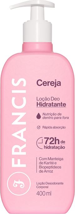 Locao Hidratante Francis Cereja Rosa 400ml