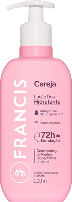 Locao Hidratante Francis Cereja Rosa 200ml