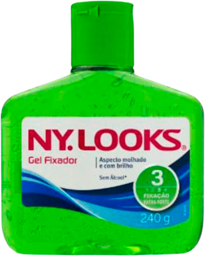 Gel Capilar Nylooks Fixacao Extra Forte Verde 240g