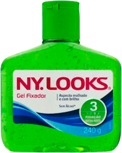 Gel Capilar Nylooks Fixacao Extra Forte Verde 240g
