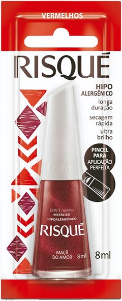 Esmalte Risque Metalico Maca Do Amor 6un