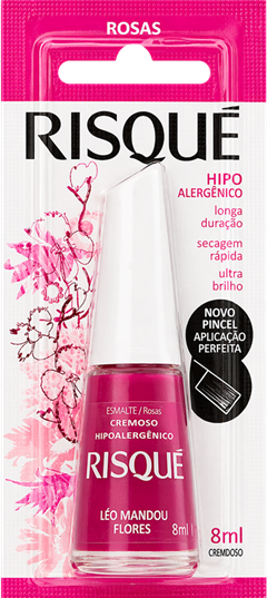 Esmalte Risque Cremoso Leo Mandou Flores 6un
