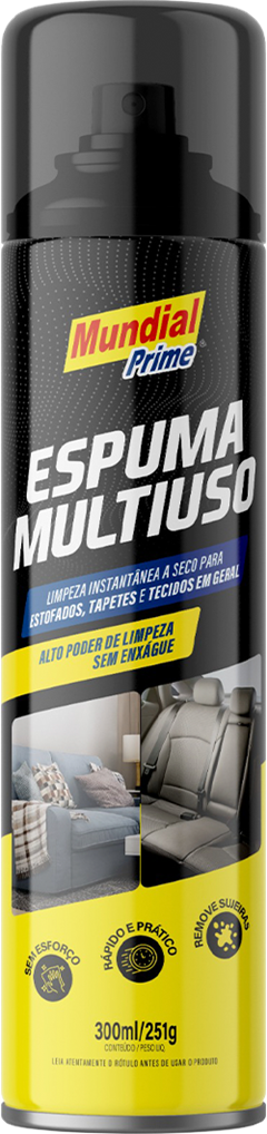 Espuma Spray Mundial Prime Multiuso 300ml
