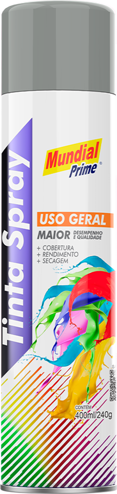 Tinta Spray Mundial Prime Cinza 400ml