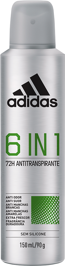 Desodorante Aerossol Adidas Masculino 6 Em 1 150ml
