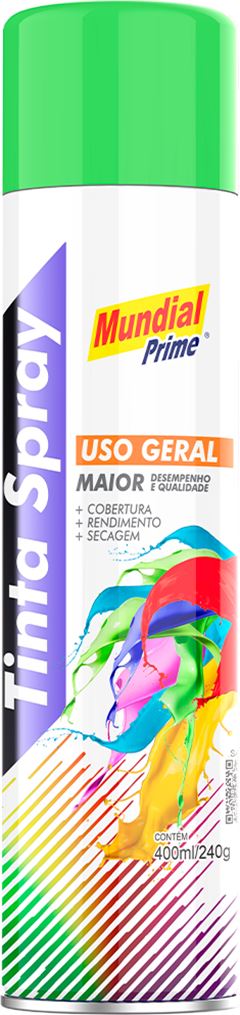 Tinta Spray Mundial Prime Verde Claro 400ml