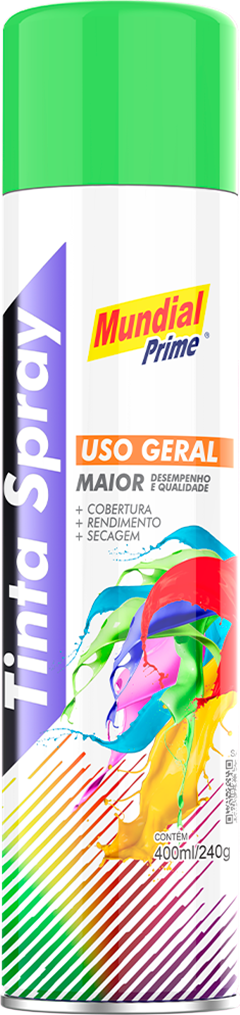 Tinta Spray Mundial Prime Verde Claro 400ml