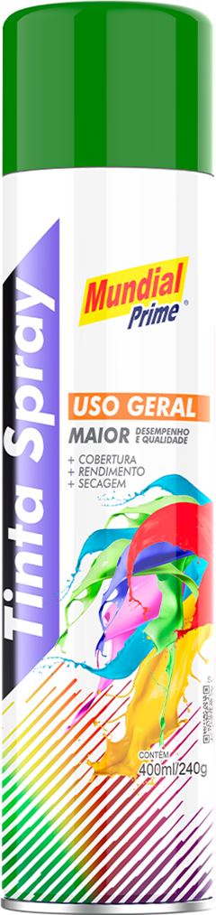 Tinta Spray Mundial Prime Verde Escuro 400ml