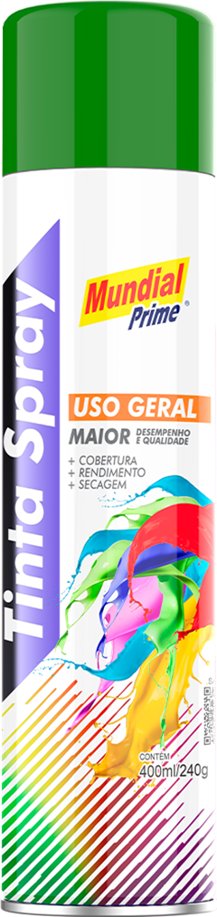 Tinta Spray Mundial Prime Verde Escuro 400ml
