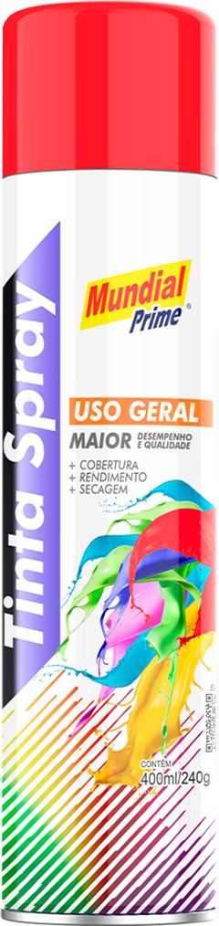 Tinta Spray Mundial Prime Vermelho 400ml