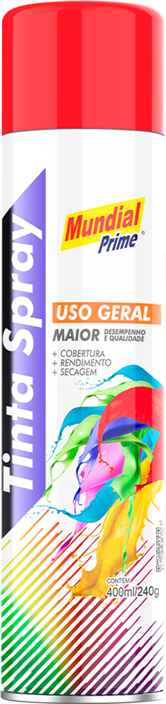 Tinta Spray Mundial Prime Vermelho 400ml