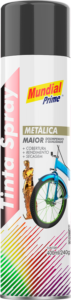 Tinta Spray Mundial Prime Grafite Metalico 400ml