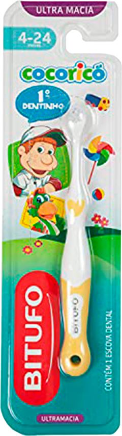 Escova Dental Infantil Bitufo Cocorico 1 Dentinho