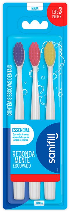Escova Dental Sanifill Essencial Lv3 Pg2